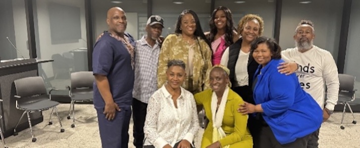 Group of people smiling